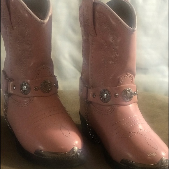 Laredo infant western boots with silver hardware. - Picture 4 of 4